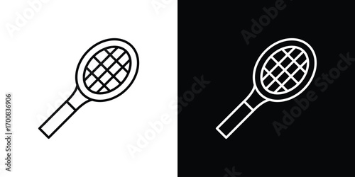 Racquet icon logo template designs.