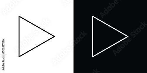 Play icon logo template designs.