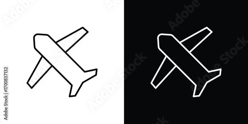 Plane icon logo template designs.