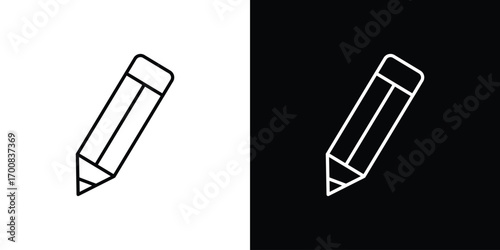 Pencil icon logo template designs.
