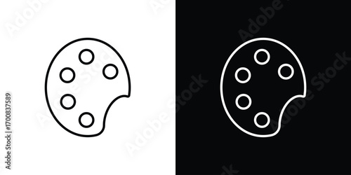 Palette icon logo template designs.