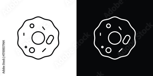 Microorganism icon logo template designs.