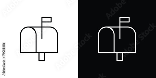 Mailbox icon logo template designs.
