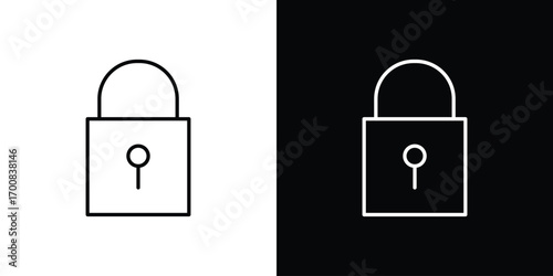 Lock icon logo template designs.