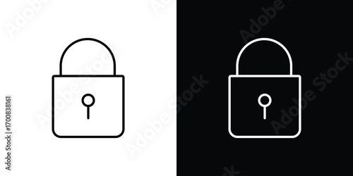 Lock icon logo template designs.
