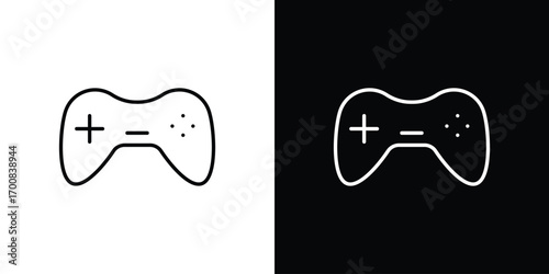 Gamepad icon logo template designs.