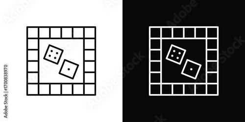 Game board icon logo template designs.