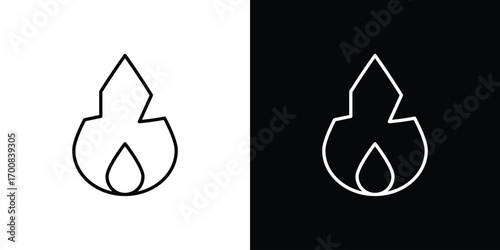 Flame icon logo template designs.