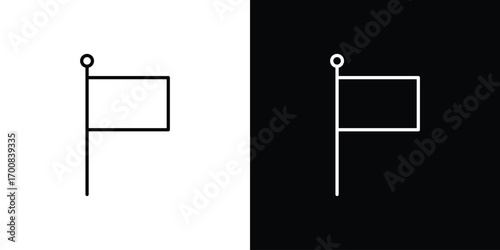 Flag icon logo template designs.