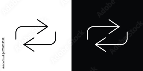 Exchange icon logo template designs.