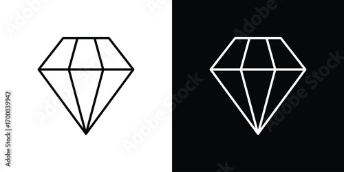 Diamond icon logo template designs.