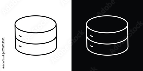 Database icon logo template designs.