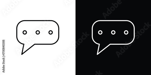 Comment icon logo template designs.