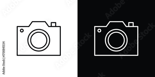 Camera icon logo template designs.
