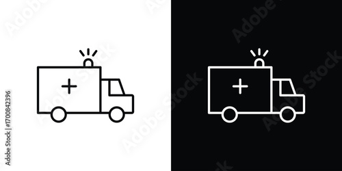Ambulance icon logo template designs.