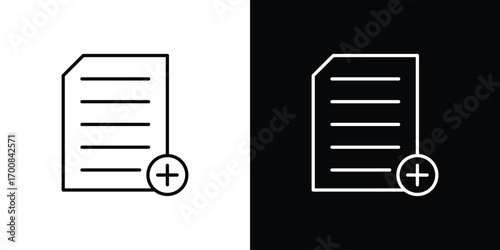 Add document icon logo template designs.