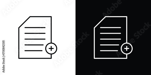 Add document icon logo template designs.