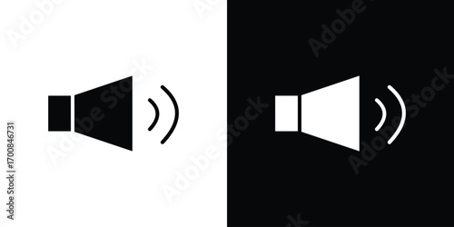 Volume icon line style. Graphic design element vectors
