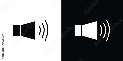 Volume icon line style. Graphic design element vectors