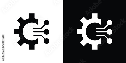 Transform icon line style. Graphic design element vectors