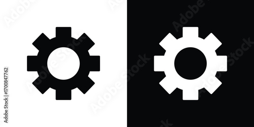 Settings icon line style. Graphic design element vectors