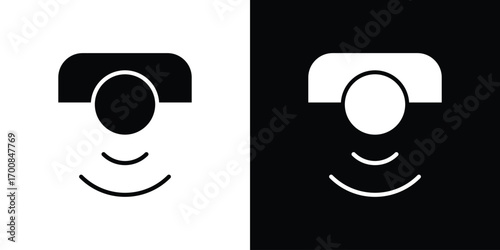 Sensor icon line style. Graphic design element vectors