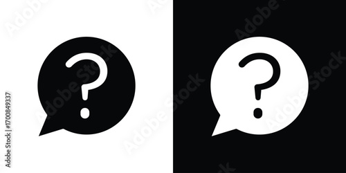 Interrogation icon line style. Graphic design element vectors