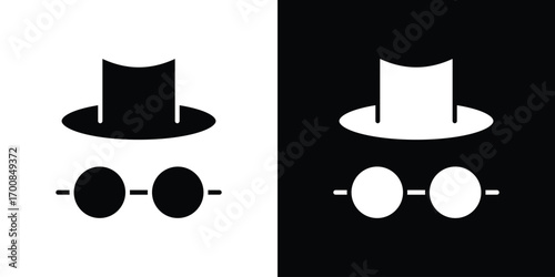 Incognito icon line style. Graphic design element vectors