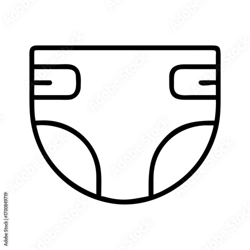 Diaper icon, baby diaper, nappy, cloth diaper, disposable diaper, newborn diaper, baby care item