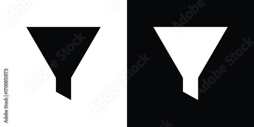 Filter icon line style. Graphic design element vectors