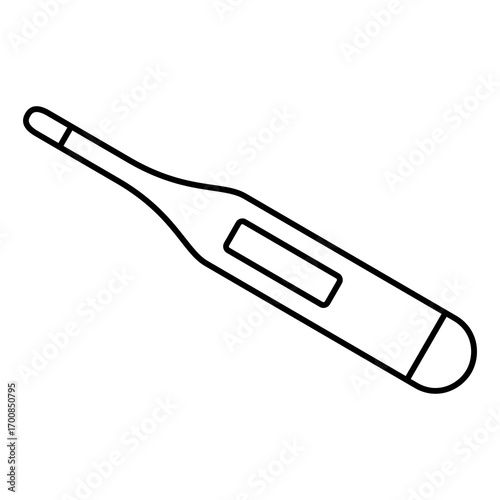 Medical Thermometer Icon Vector Symbol Graphic