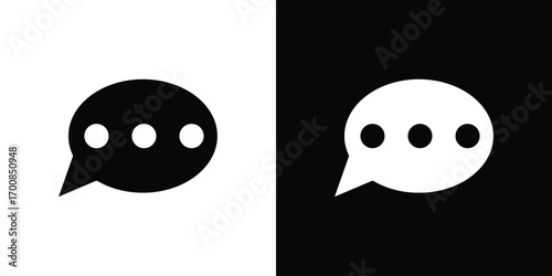 Comment icon line style. Graphic design element vectors