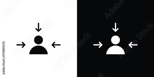 Centric consumer icon line style. Graphic design element vectors