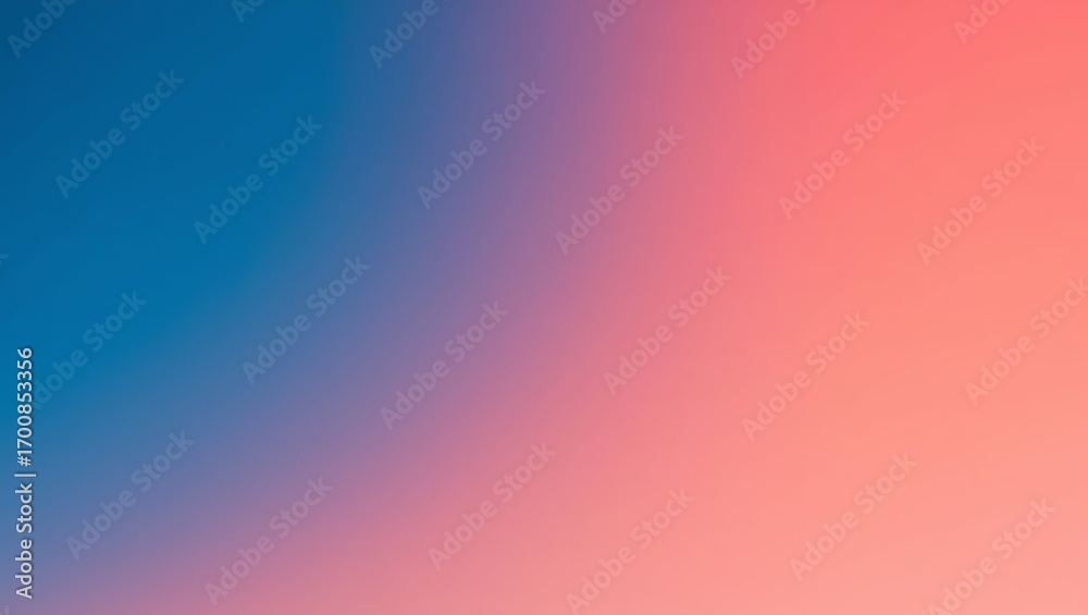 Obraz premium Smooth Gradient Background with Vibrant Colors in Blue Purple and Coral Peach Tones