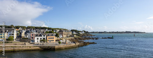 Fotografi Blick von der Ville close in  Concarneau auf Gebäude der Stadt