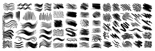 Massive ink brush stroke toolkit – 100+ grunge swashes, splatters, waves and textures