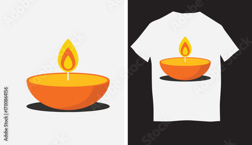 t shirt design diwali