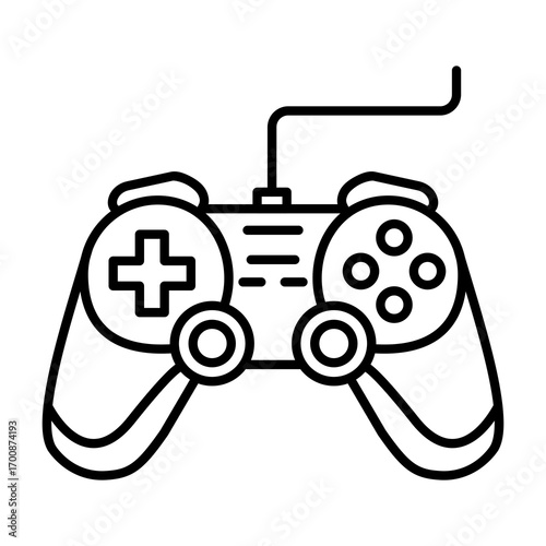 Controller Gaming Vector Icon Technology