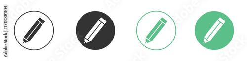 Pencil icons collection in flat style. icon vector design