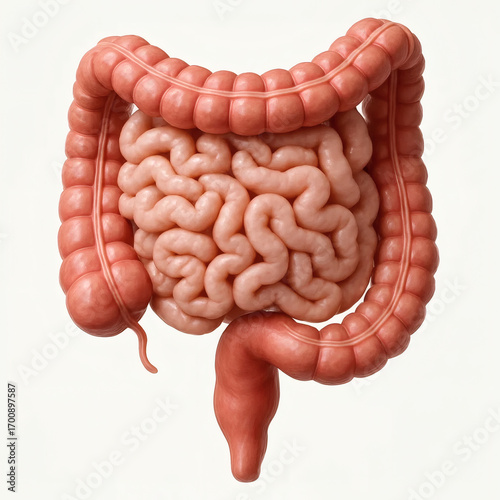 Human intestines anatomy
