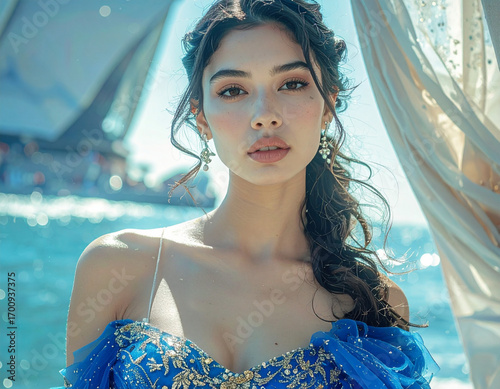 San Francisco Bay Area California visited by beautiful young tourist on her vacation