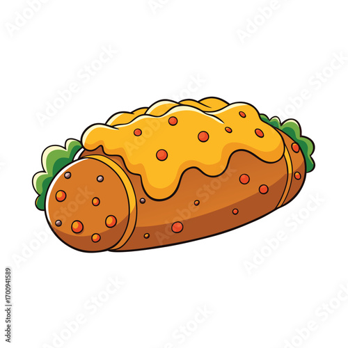 Crusty meatball cheese sandwich on white bread