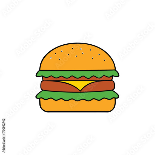 Double cheeseburger with lettuce tomato and melted cheese