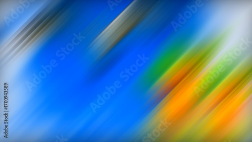 4K abstract blue and gray motion blurred background with diagonal lines.
