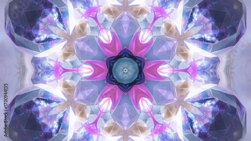 4K coloful kaleidoscope pattern motif design. Abstract wallpaper, colorful Texture.