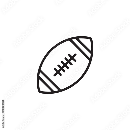 Vector art of an illustration of an american football, ideal for sportsthemed designs, game day promotions, or representing teamwork, competition, and the spirit of american football