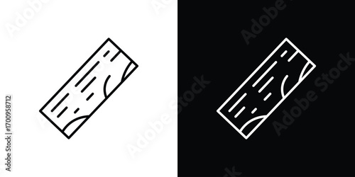 Wood board icon logo black vector. suitable for any business website designs