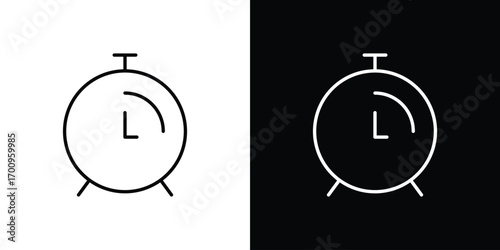 Time quarter past icon logo black vector. suitable for any business website designs