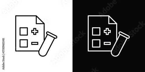 Test icon logo black vector. suitable for any business website designs