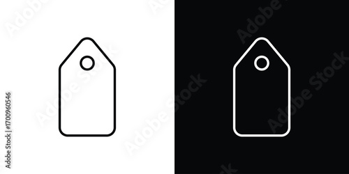 Tag icon logo black vector. suitable for any business website designs